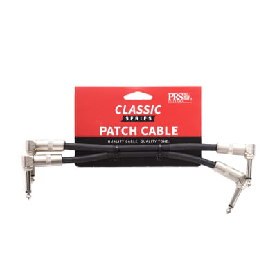 PRS Classic 1/4" TS Right Angle / Right Angle Patch Cable - 6"