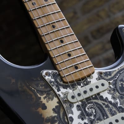 Fender Custom Shop Limited Edition '68 Black Paisley Stratocaster, Relic - Black Paisley image 12
