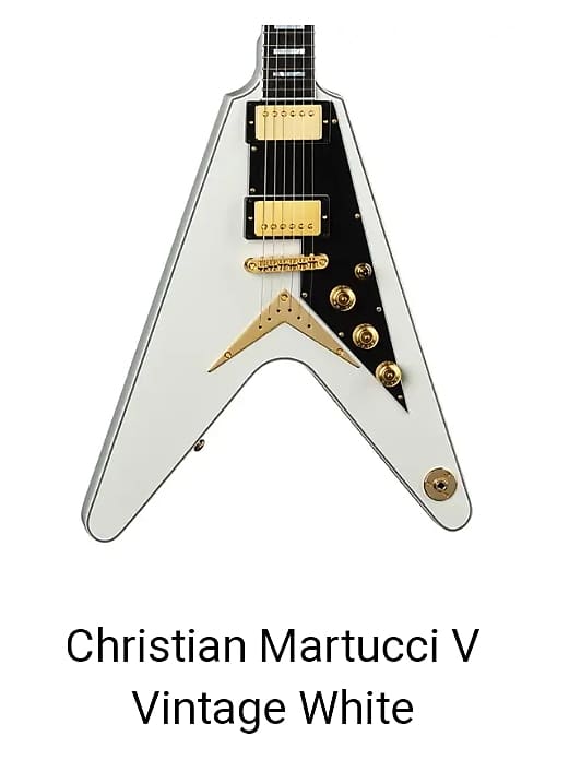 Dean V Custom (2019) - ヴィンテージホワイト Dean Christian Martucci V Select/Vintage White/2019 NAMM
