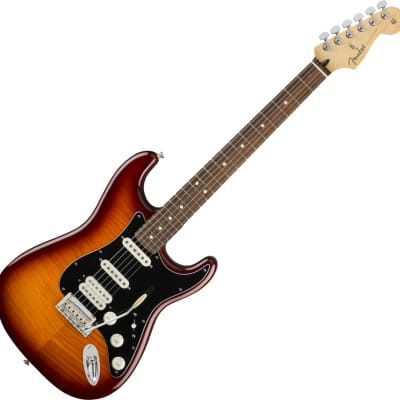 Fender Player Stratocaster HSS Plus Top Electric Guitar, Tobacco Sunburst image 2