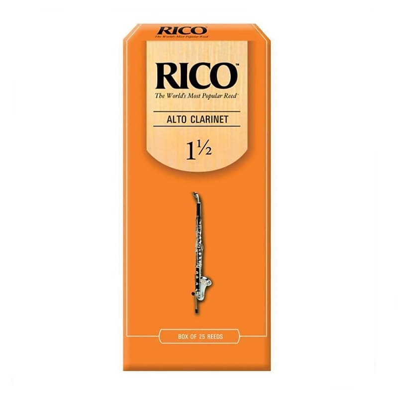Rico Woodwinds Alto Clarinet Reeds, Strength 1.5, 25-pack RDA2515 image 1