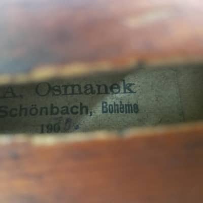 Osmanek 1910 A. Osmanek 4/4 violin 1910 amber | Reverb