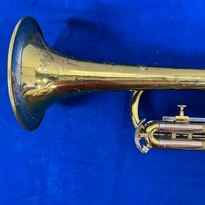 Vintage Olds Super Bb Trumpet with Original Case Just Serviced Los Angeles 1954 image 13