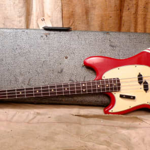 Fender Mustang Bass 1968 Red Lefty image 14
