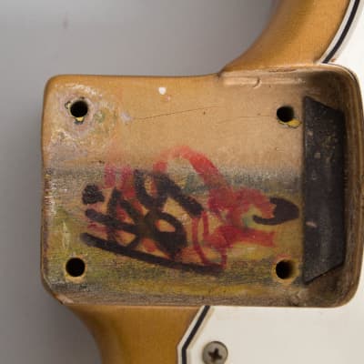 Fender  Jaguar Solid Body Electric Guitar (1966), ser. #183558, original black tolex hard shell case. image 20