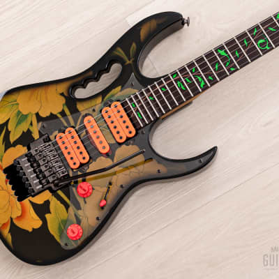 Ibanez JEM77-FP Steve Vai Signature Black Floral Pattern