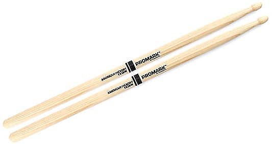 TX5BW Classic Forward 5B Hickory Pair of Drumstick, Oval Wood Tip image 1
