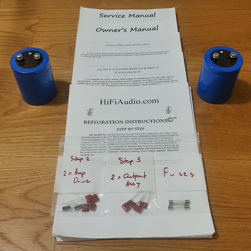 Cerwin Vega A3000i restoration kit filter capacitor repair Reverb