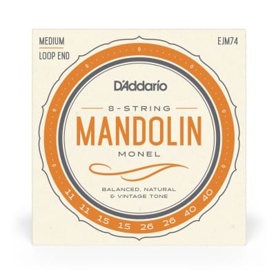 D'Addario EJM74 Monel Mandolin Strings, Medium, 11-40 image 1