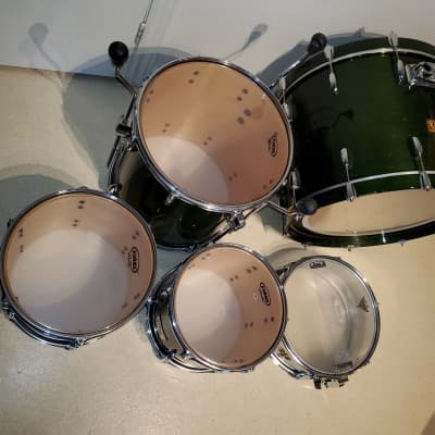 VTG PEARL Emerald Mist Tom Drum 13"x11" Maple Prestige Session - Gorgeous Clean image 9
