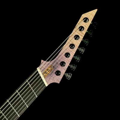 OD Guitars Venus 7 - 5A Flame Maple Top - Bare Knuckle Pickups image 3