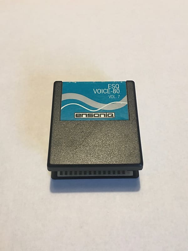 Ensoniq ESQ Voice 80 Volume 7 1988 Black / Blue for ESQ-1, ESQ-m, SQ-80 image 1