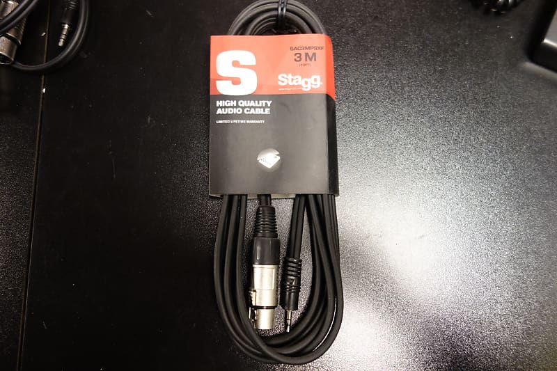 3 m/10 ft. Deluxe audio cable - M XLR/F Phone plug » Stagg
