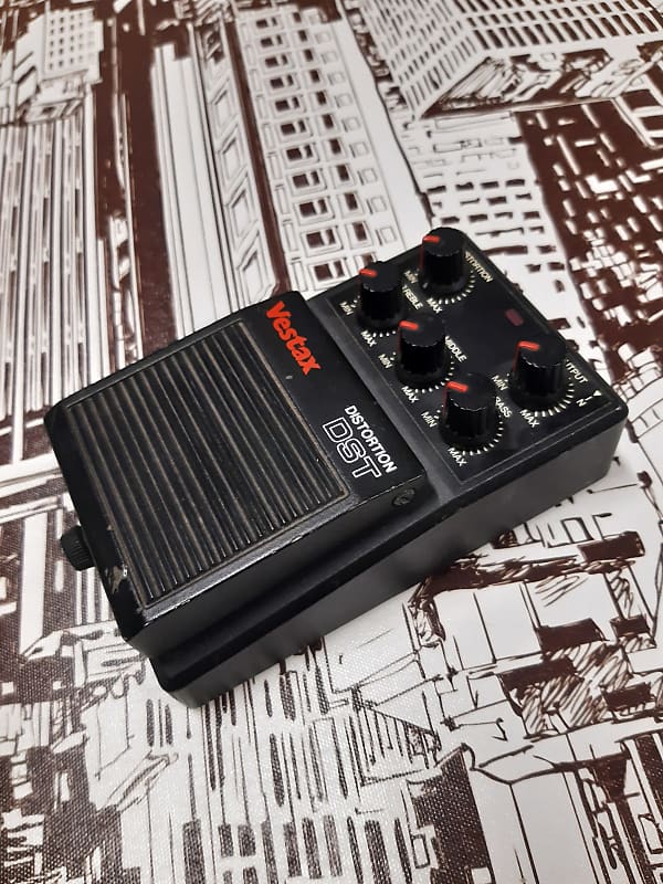 Vestax DST distortion pedal - Rare MIJ late-80s - Black image 1