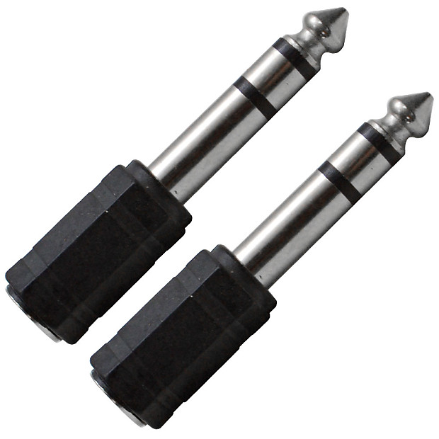 Seismic Audio SAPT101-2PACK 1/8" TRS Female to 1/4" TRS Male Cable Adapters (Pair) imagen 1