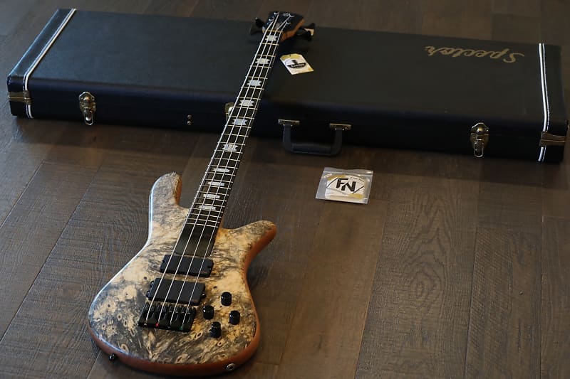 Unplayed! 2009 Spector USA NS-4H2 4-String Electric Bass Guitar Buckeye  Burl + OHSC