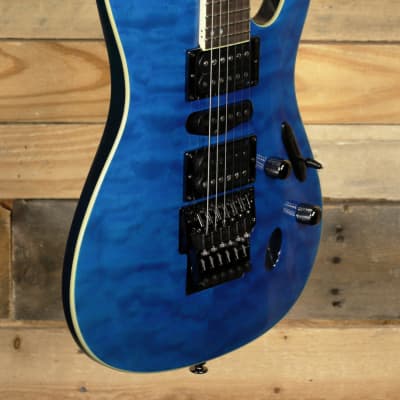 Ibanez Prestige S6570Q Electric Guitar Natural Blue w/ Case for sale