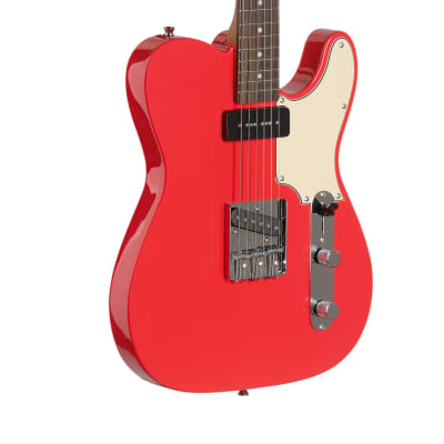Stagg Vintage "T" Series Custom Electric Guitar Fiesta Red Highgloss image 1
