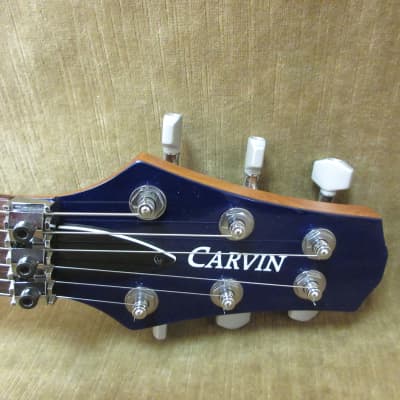 2014 Carvin CT 3 Carve Top Set Neck See Thru Blue Metallic  Floyd Rose Exc W/OHSC Free US Shipping! image 7