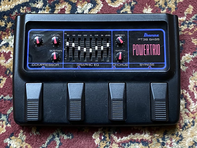 Ibanez PT3B Power Trio Bass MultiEffects Chorus Compressor Reverb