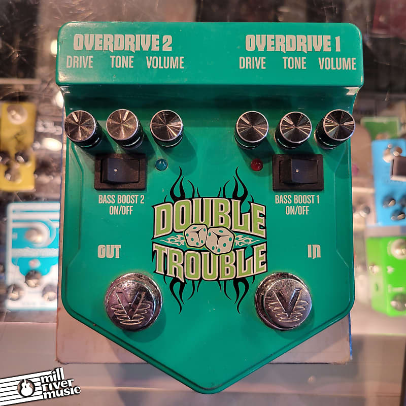 Visual Sound Double Trouble Dual Overdrive Effects Pedal w/ Box Used