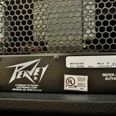 Peavey 6505+ 120W USA made full stack amplifier with matching USA made cabinets image 7