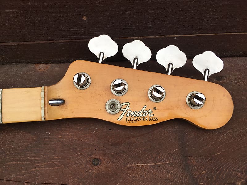 Fender Telecaster Bass vintage 1973 factory original maple neck w/tuners image 1