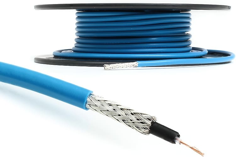 George Ls .155 Bulk Guitar Cable - 50 foot Roll - Blue image 1