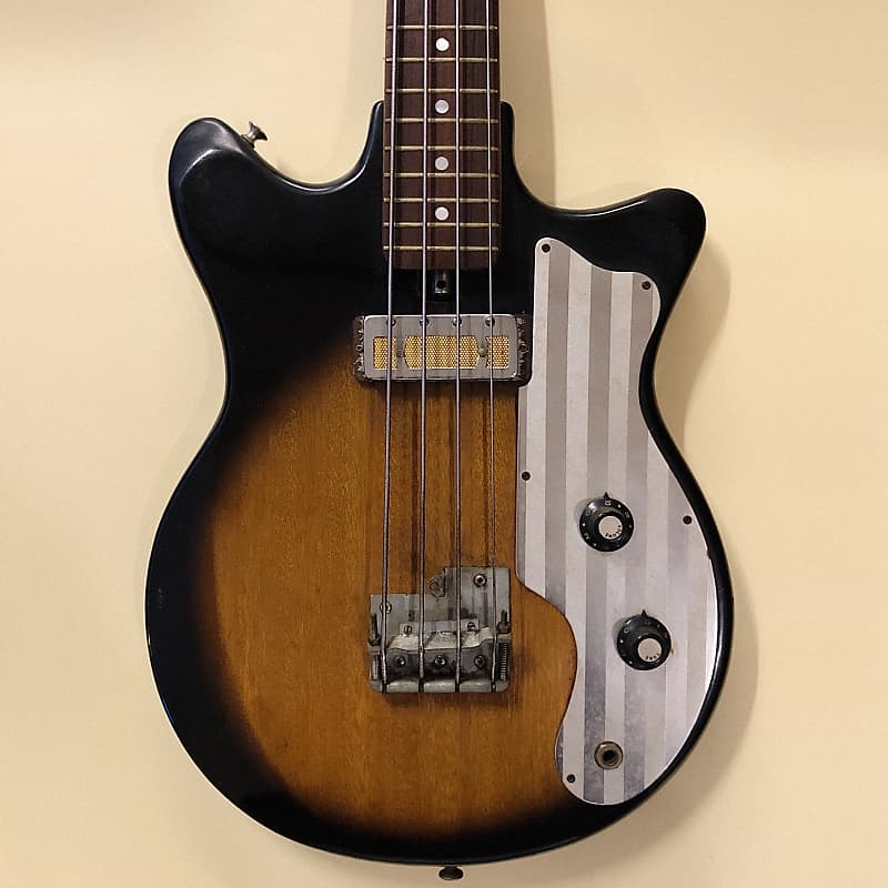 1965 Teisco Bs 101 Bass Vintage Sunburst Reverb