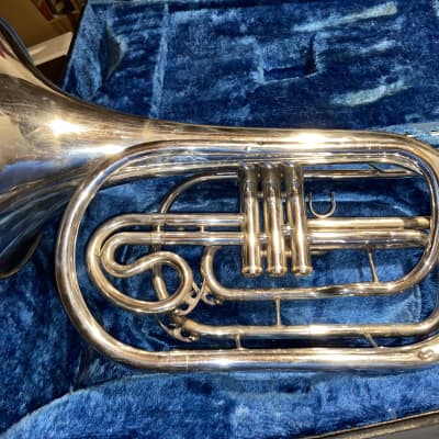 Yamaha YHR-302MS Marching Bb French Horn - Silver-Plated image 1