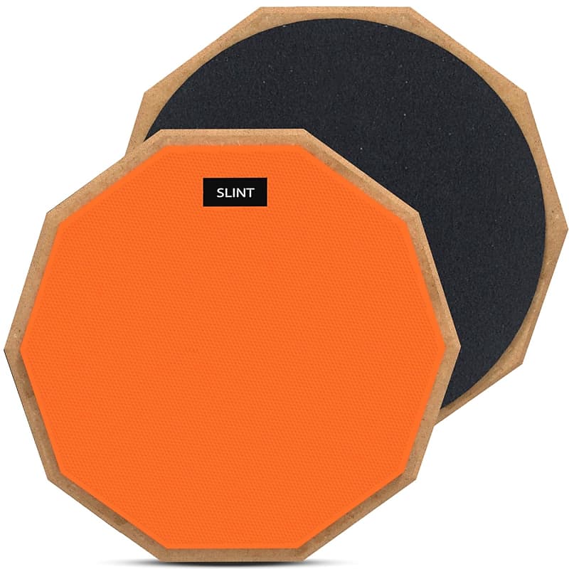 Drum Practice Pad, 12" Drum Pad DoubleSided Practice Drum Reverb