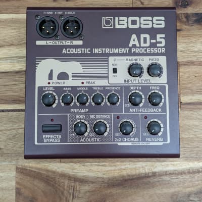 Reverb.com listing, price, conditions, and images for boss-ad-5-acoustic-instrument-processor