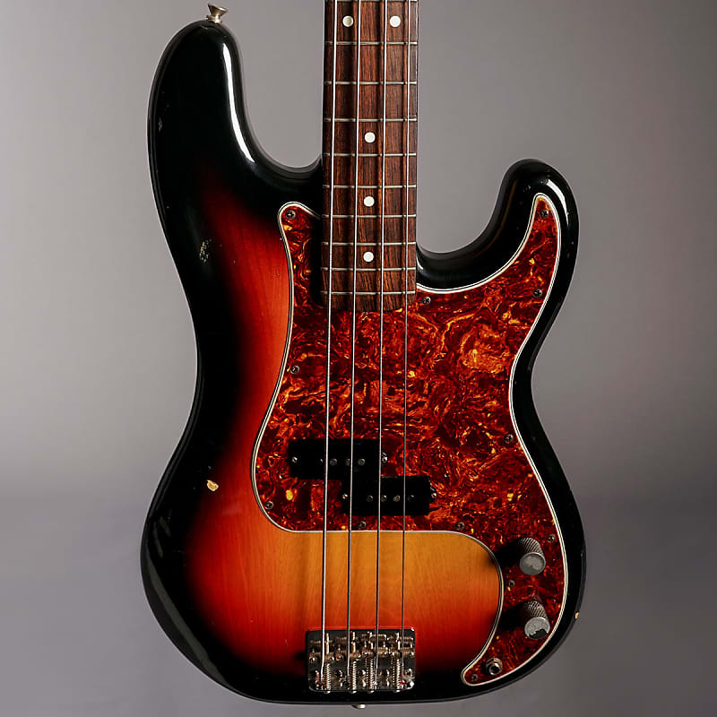 Squier SQ Precision Bass 1985 Three Tone Sunburst | Reverb UK