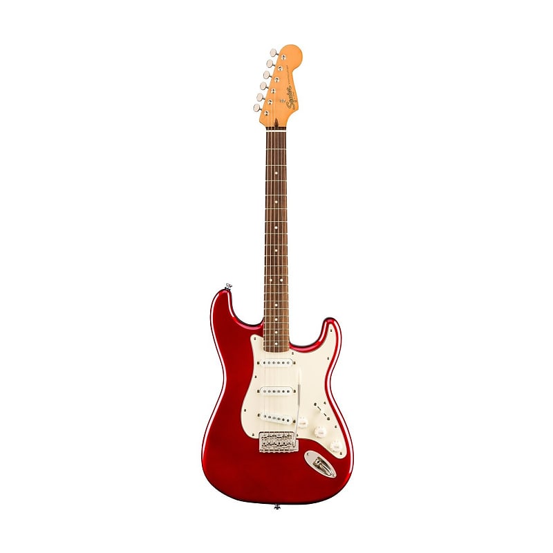 Squier Classic Vibe 60s Stratocaster Electric Guitar, Laurel FB, Candy Apple Red image 1