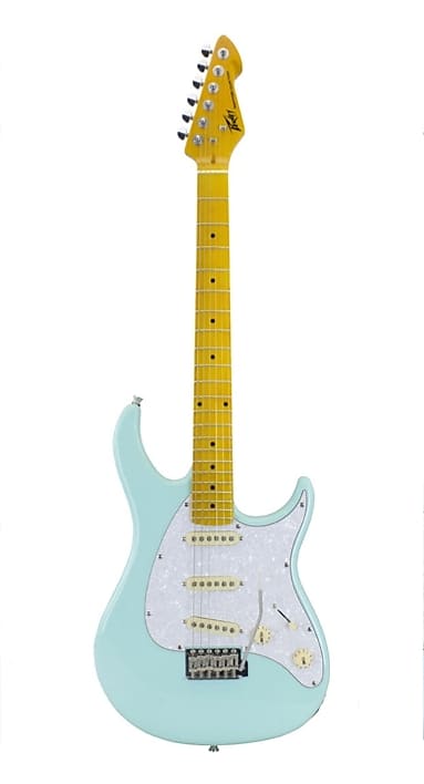 Peavey Raptor Custom SSS Electric Guitar with Maple Fretboard Marine Green image 1