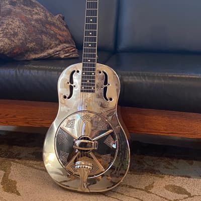 National Guitars Style O 2001 - Etched Polished Nickle Over Brass image 1
