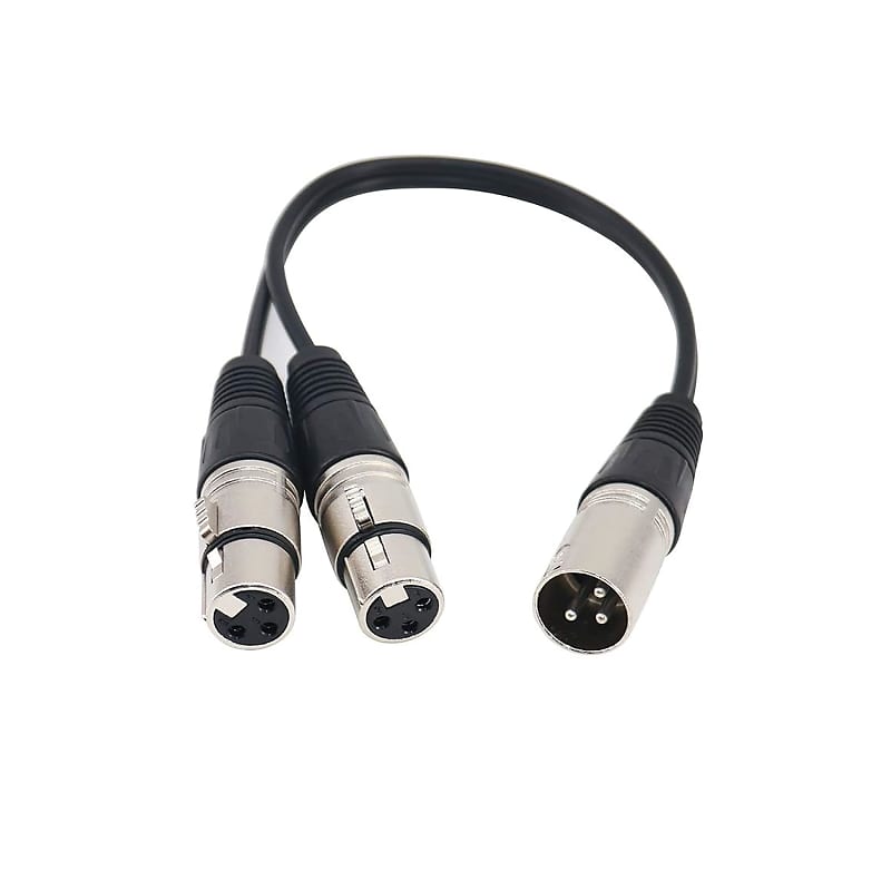 Splitter Xlr Cable 3 Pin Xlr Splitter YAdapter Male To 2 Reverb