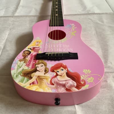 FIRST ACT Disney Princess Acoustic Kids Travel Mini 1 2 Guitar 31 Zero Fret Reverb
