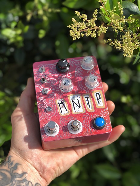 Lamp Electric MNTP OverFuzz 2018 Acid Etched Hand Painted image 1