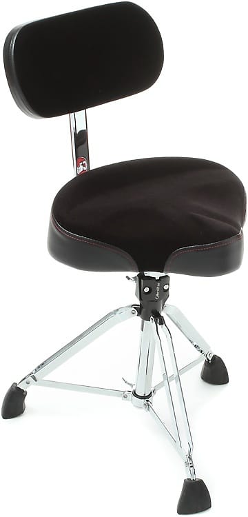 Gibraltar 9608MB Moto-style Drum Throne with Backrest image 1