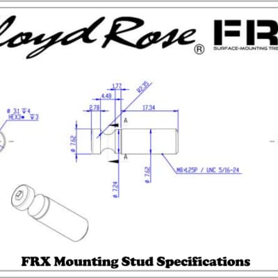 Floyd Rose FRX Top Mount Tremolo Kit Satin Gold with locking nut FRTX03000S image 5