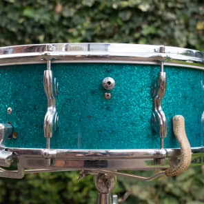1950's Premier 50 Outfit Drum Kit in Aquamarine Sparkle 12x8 20x14 14x5.5 Royal Ace Snare Drum image 11