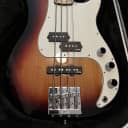 Fender FSR Deluxe Precision PJ Bass Sunburst with passive Geezer EMGs, SKB hardcase