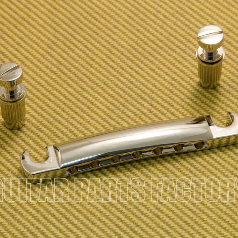 Retrospec Steel Tailpiece Studs | Historic Length | NOS Nickel