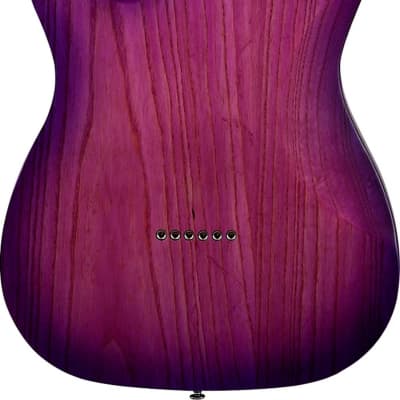 Schecter PT Special Electric Guitar, Purple Burst image 3