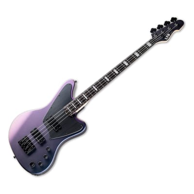 LTD (ESP) GB-4 4-String Bass, Violet Andromeda (Colorshift) Satin image 2