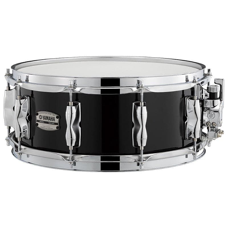 Yamaha Recording Custom Wood Snare Drum 14x5.5 Solid Black image 1