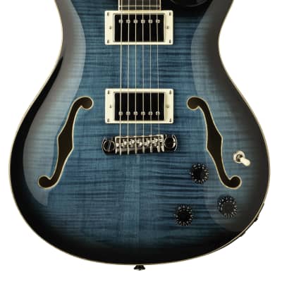 Paul Reed Smith PRS SE Hollowbody II Piezo Electric Guitar Peacock Blue Burst w image 2