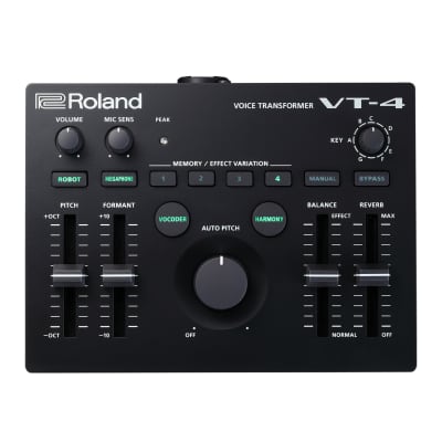 Roland VT-4 Compact 5 Hour Battery Life MIDI Control Easy to Use Transformative Effects USB-Audio Capabilities Vocal Transformer (Black) for sale