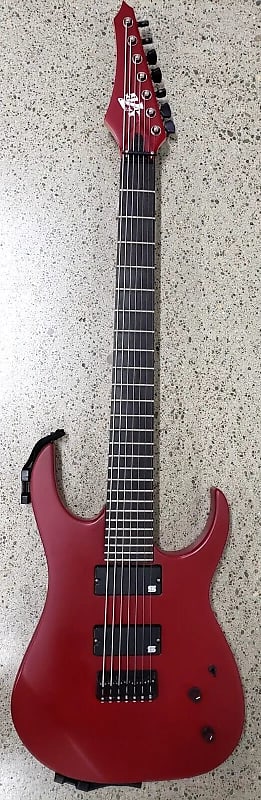 Strictly 7 Guitars COBRA JS7 7 String Electric Guitar - Red image 1